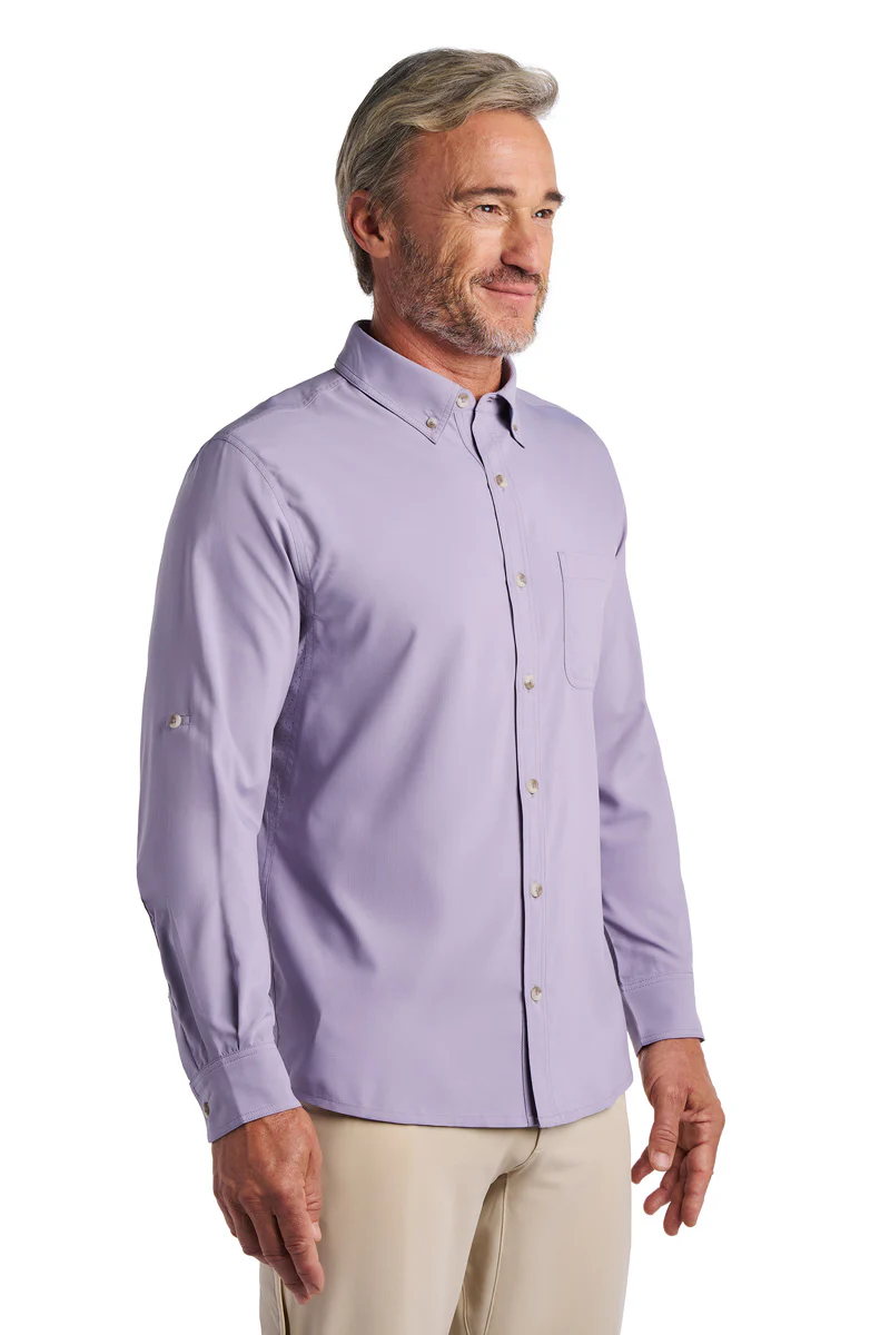 Men's Aricia Long Sleeve Shirt | Lavender Gray - Image 3