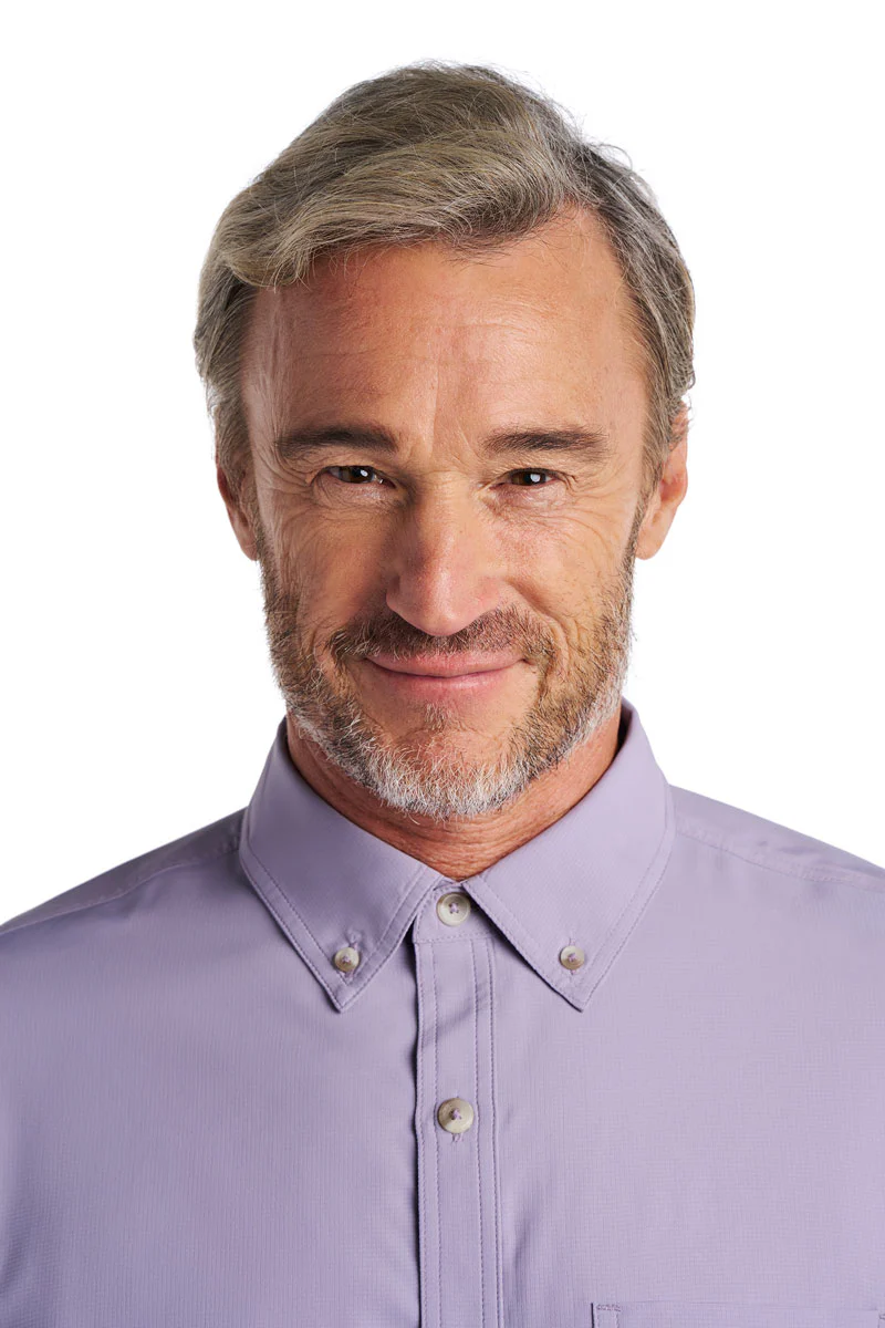Men's Aricia Long Sleeve Shirt | Lavender Gray - Image 4