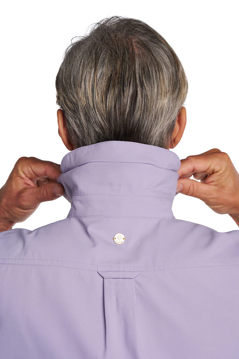 Men's Aricia Long Sleeve Shirt | Lavender Gray - Image 7