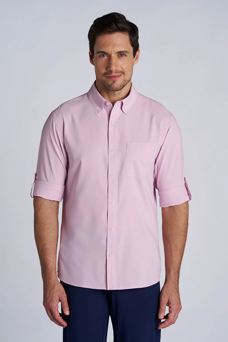 Men's Aricia Long Sleeve Shirt | Powder - Image 3