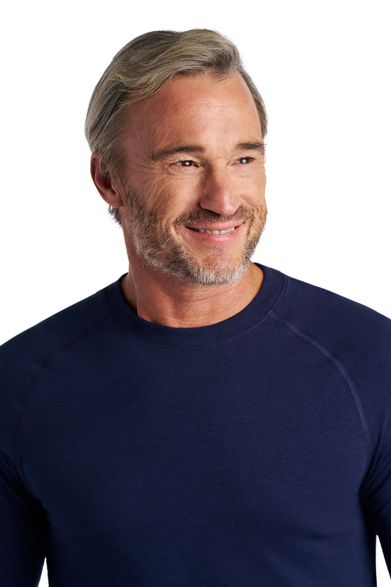 Men's LumaLeo Long Sleeve T-Shirt with Thumbholes | Navy - Image 6