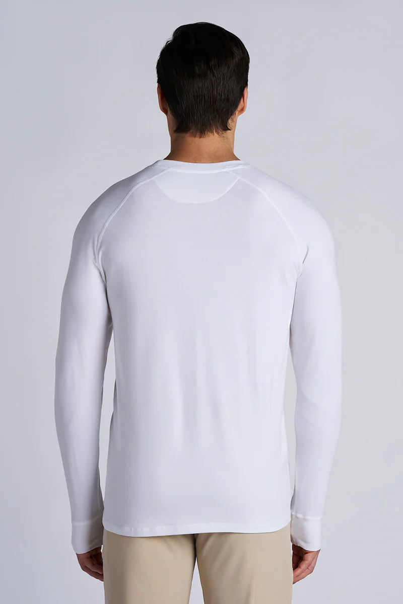 Men's LumaLeo Long Sleeve T-Shirt with Thumbholes | White - Image 2