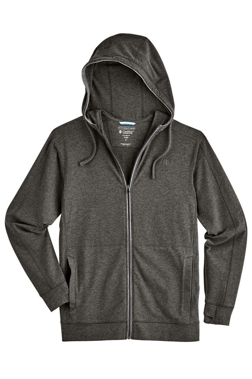 Men's LumaLeo Zip-Up Hoodie | Charcoal Heather - Image 3