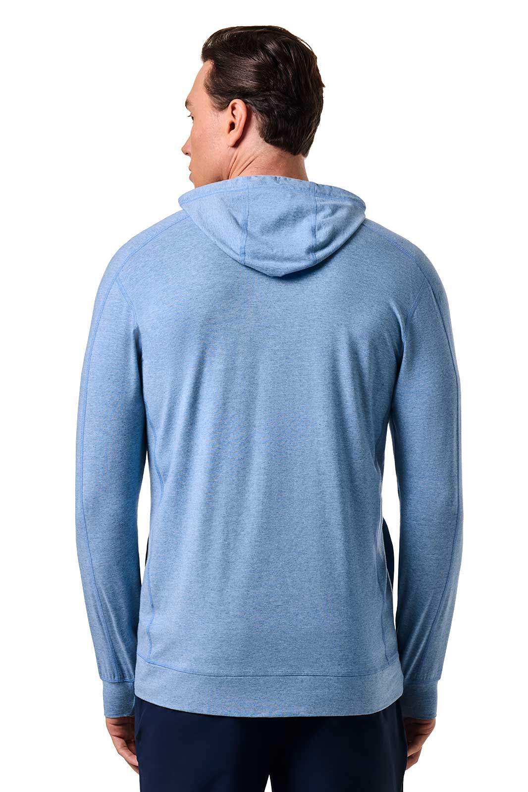 Men's LumaLeo Zip-Up Hoodie | Light Blue Heather - Image 4