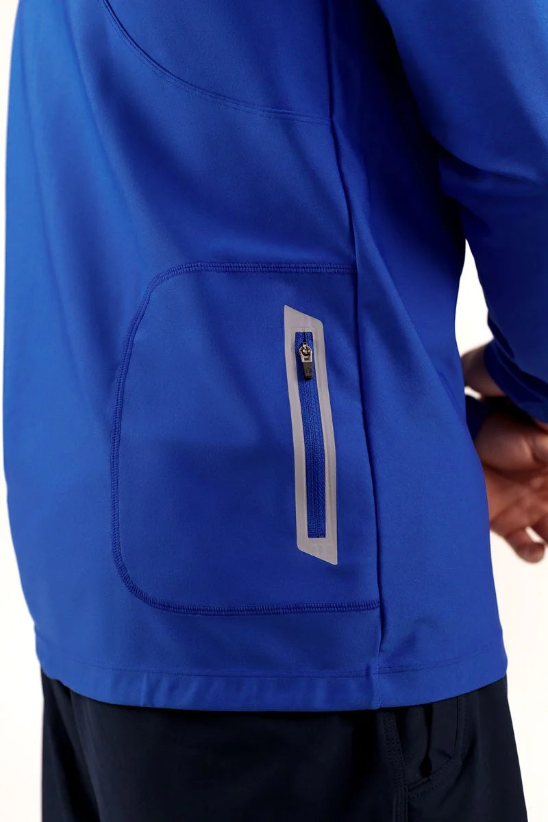 Men's Menorca Long Sleeve Swim Jacket | Baja Blue - Image 4