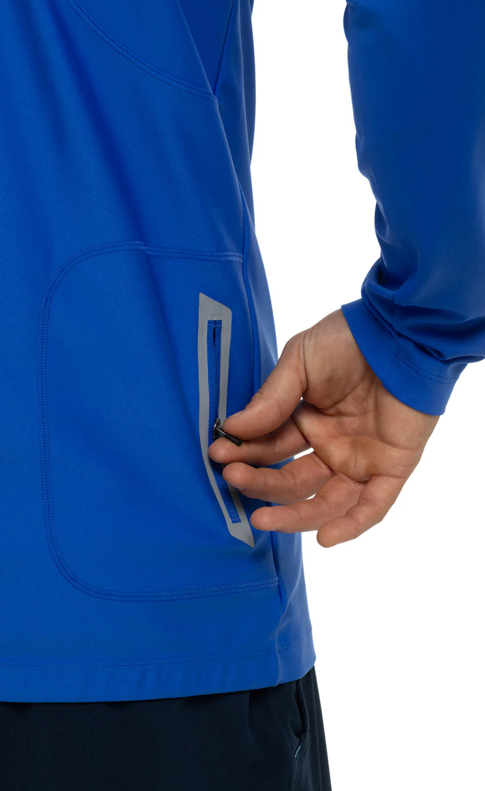 Men's Menorca Long Sleeve Swim Jacket | Baja Blue - Image 6
