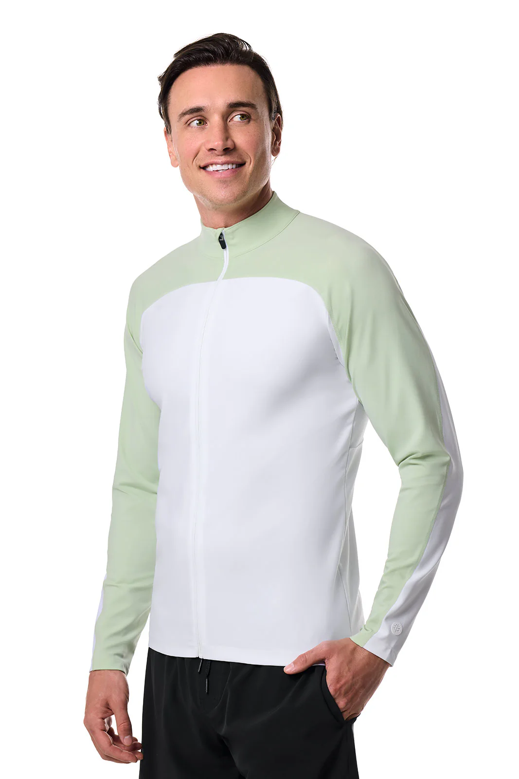 Men's Menorca Long Sleeve Swim Jacket | Seedling Colorblock - Image 5