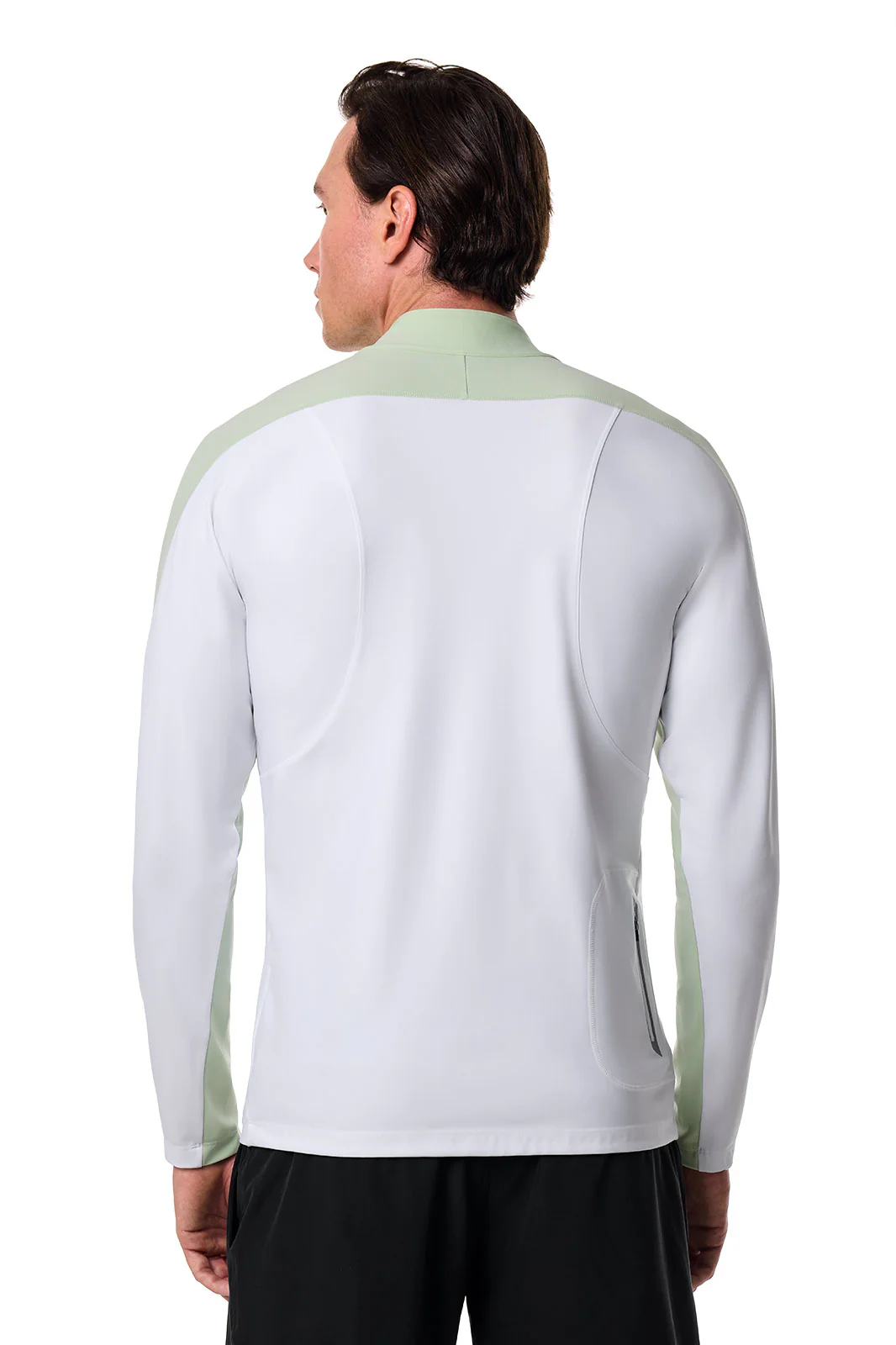 Men's Menorca Long Sleeve Swim Jacket | Seedling Colorblock - Image 8