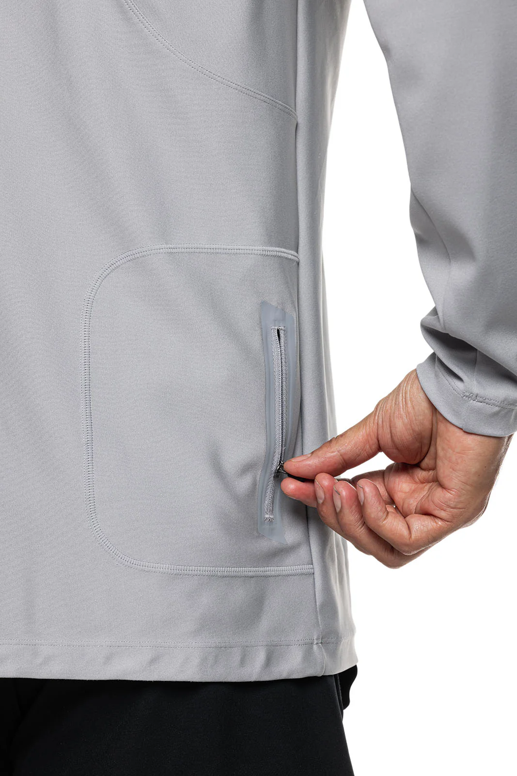 Men's Menorca Long Sleeve Swim Jacket | Slate - Image 7