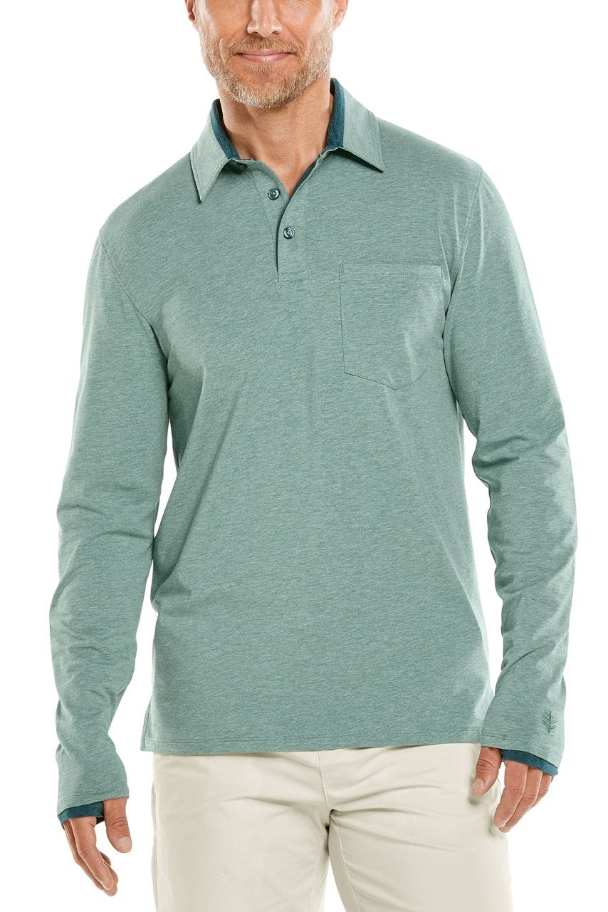 Men's Merrit Long Sleeve Pocket Polo | Regular Parent