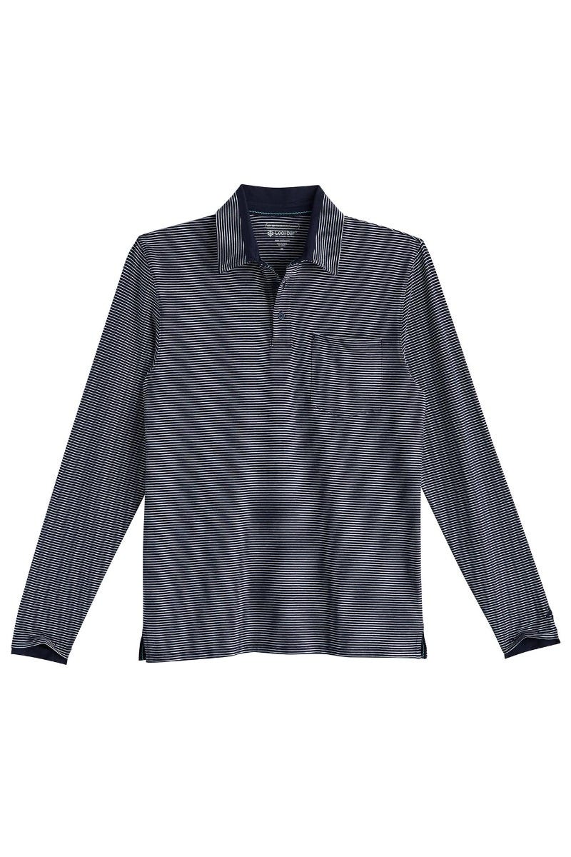 Men's Merrit Long Sleeve Pocket Polo | Regular Parent - Image 3
