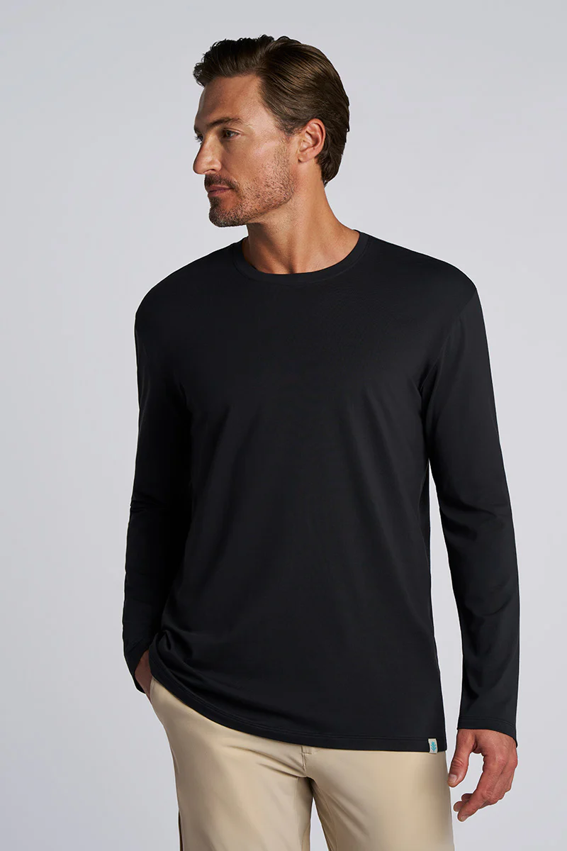 Men's Morada Everyday Long Sleeve T-Shirt | Black - Image 2