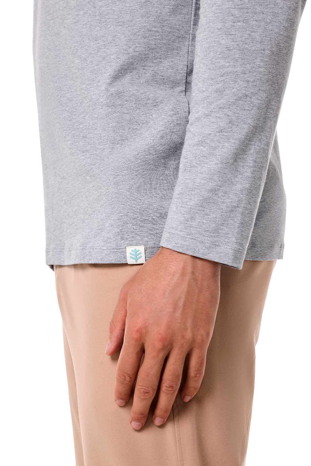 Men's Morada Everyday Long Sleeve T-Shirt | Grey Heather - Image 6
