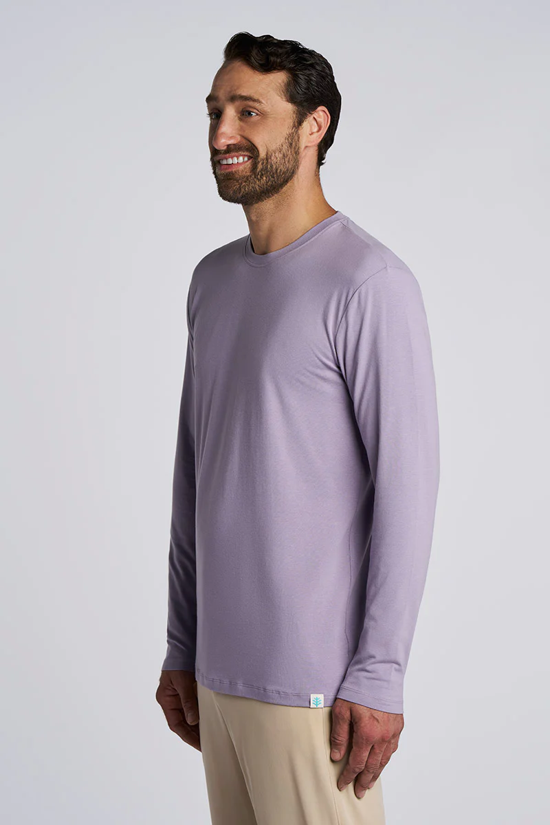 Men's Morada Everyday Long Sleeve T-Shirt | Lavender Gray - Image 3