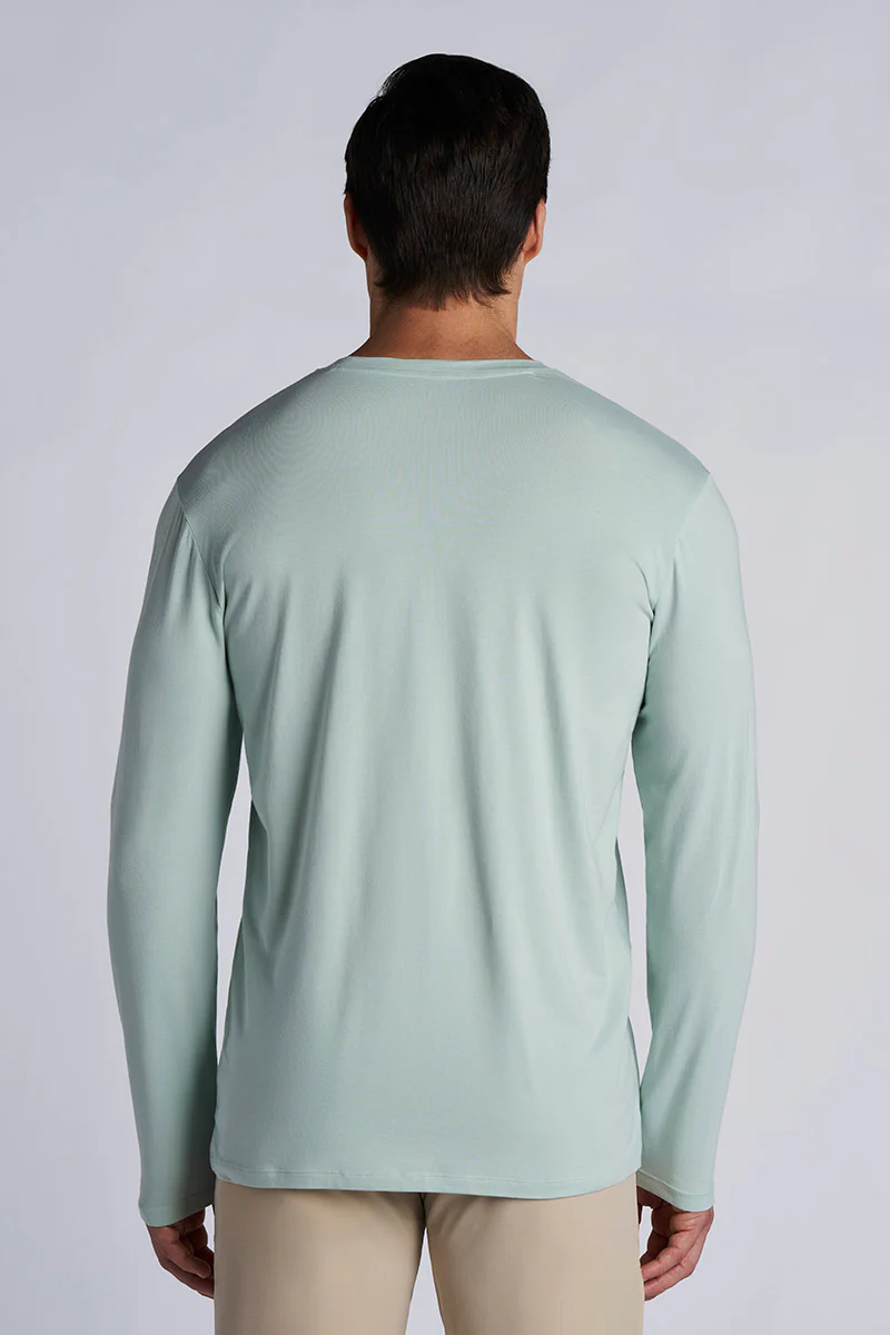 Men's Morada Everyday Long Sleeve T-Shirt | Misty Aqua - Image 2