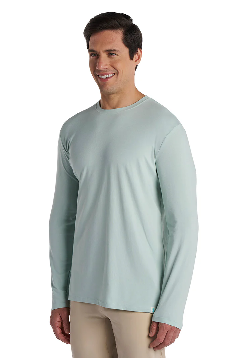 Men's Morada Everyday Long Sleeve T-Shirt | Misty Aqua - Image 3