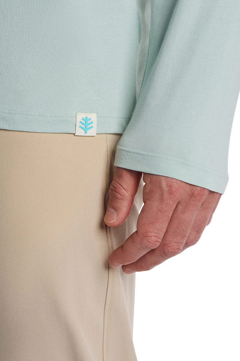 Men's Morada Everyday Long Sleeve T-Shirt | Misty Aqua - Image 4