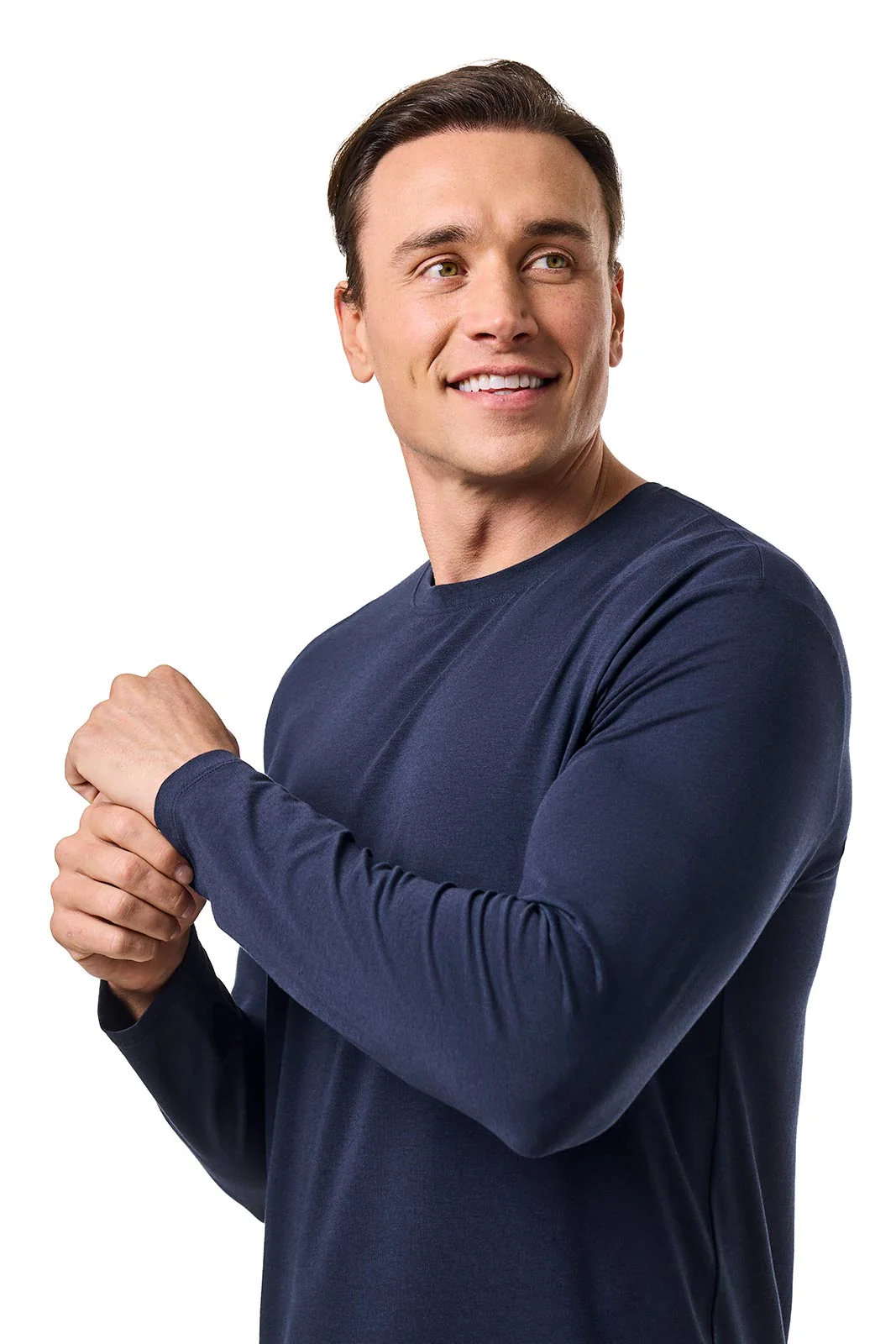 Men's Morada Everyday Long Sleeve T-Shirt | Navy - Image 4