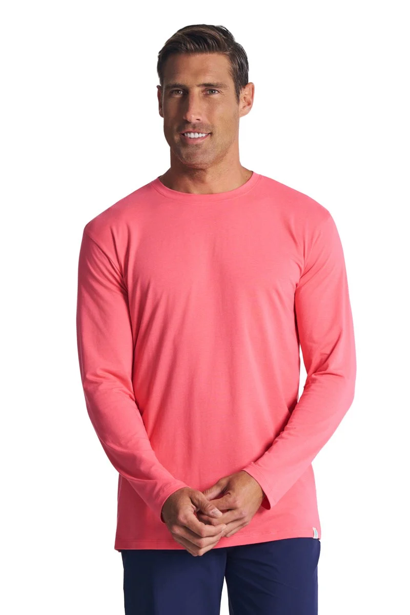 Men's Morada Everyday Long Sleeve T-Shirt | Sunkist Coral - Image 2