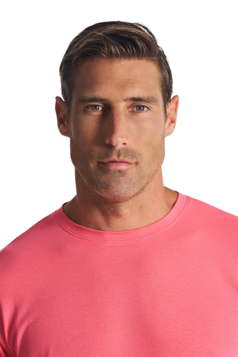 Men's Morada Everyday Long Sleeve T-Shirt | Sunkist Coral - Image 5