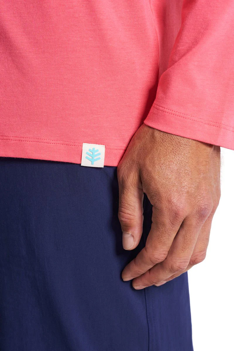 Men's Morada Everyday Long Sleeve T-Shirt | Sunkist Coral - Image 6