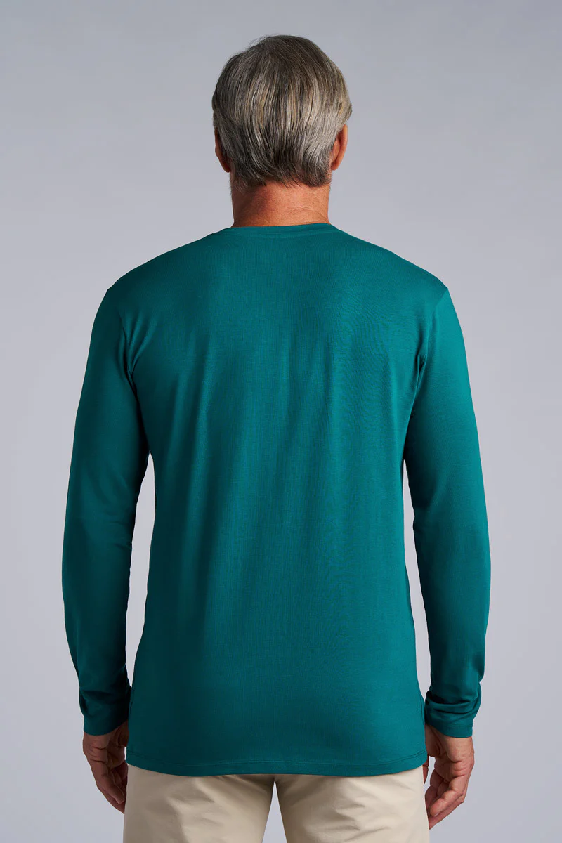 Men's Morada Everyday Long Sleeve T-Shirt | Transformative Teal - Image 2