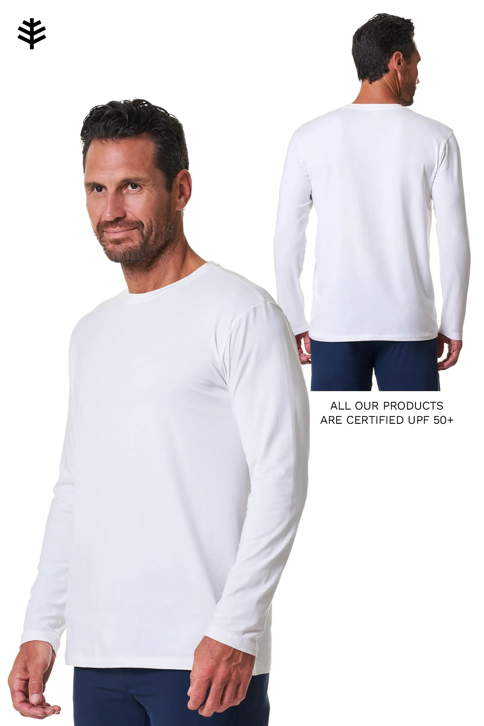 Men's Morada Everyday Long Sleeve T-Shirt | White - Image 10