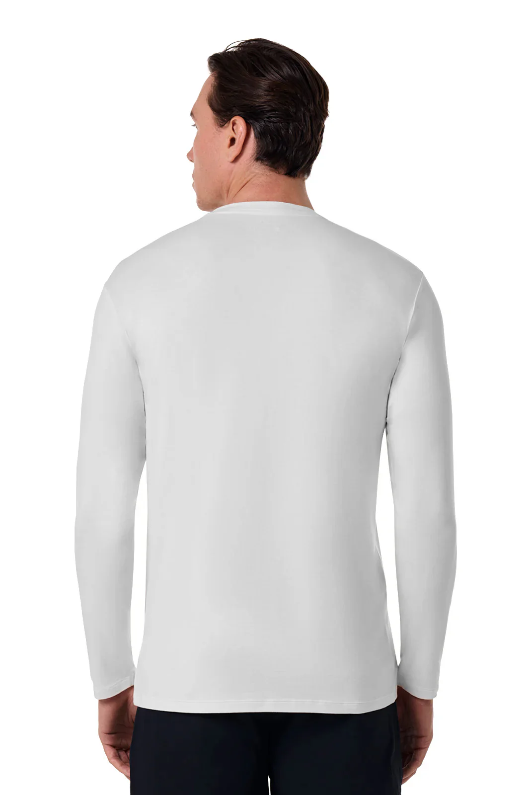Men's Morada Everyday Long Sleeve T-Shirt | White - Image 3