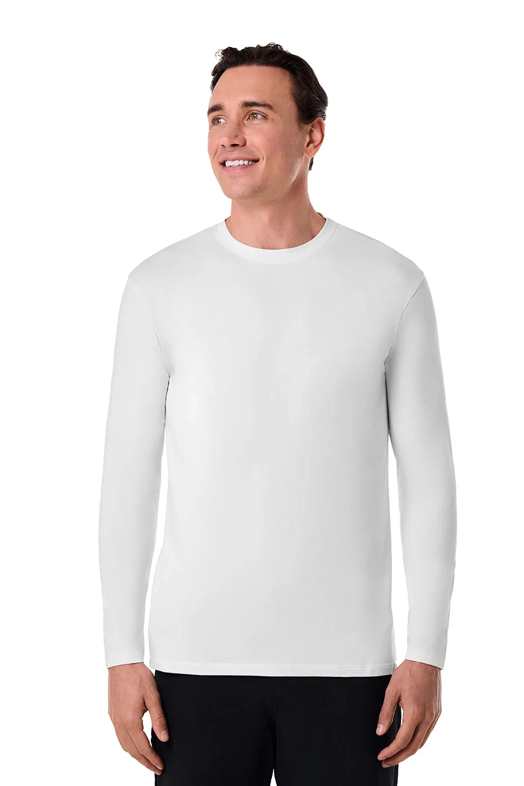 Men's Morada Everyday Long Sleeve T-Shirt | White - Image 5