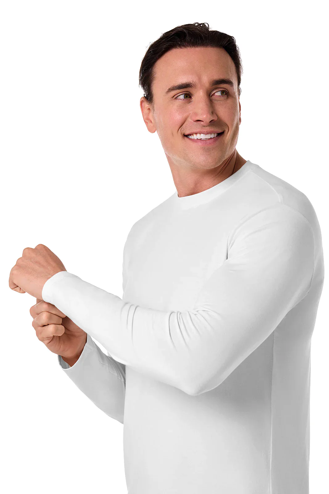 Men's Morada Everyday Long Sleeve T-Shirt | White - Image 6