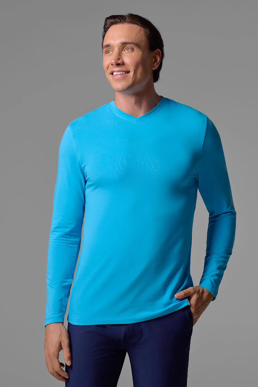 Men's Morada Everyday Long Sleeve V-Neck T-Shirt |  Clearance Parent - Image 3