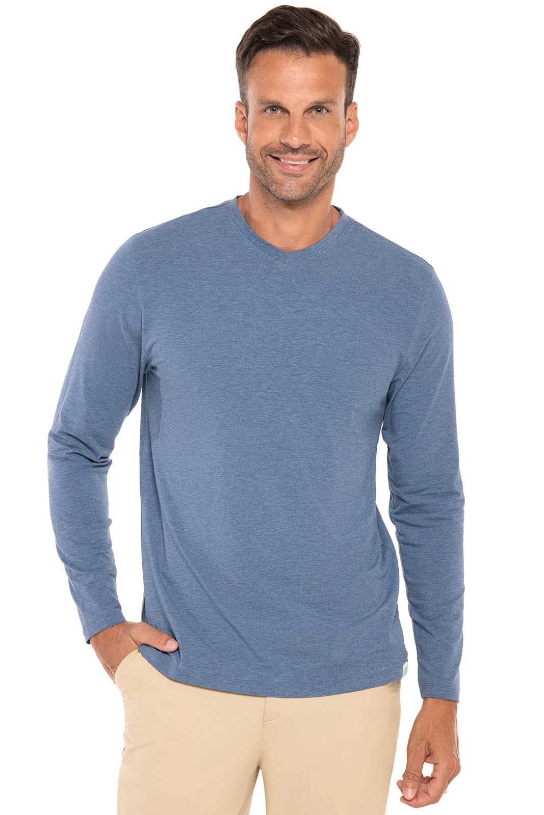 Men's Morada Everyday Long Sleeve V-Neck T-Shirt | Regular Parent - Image 10