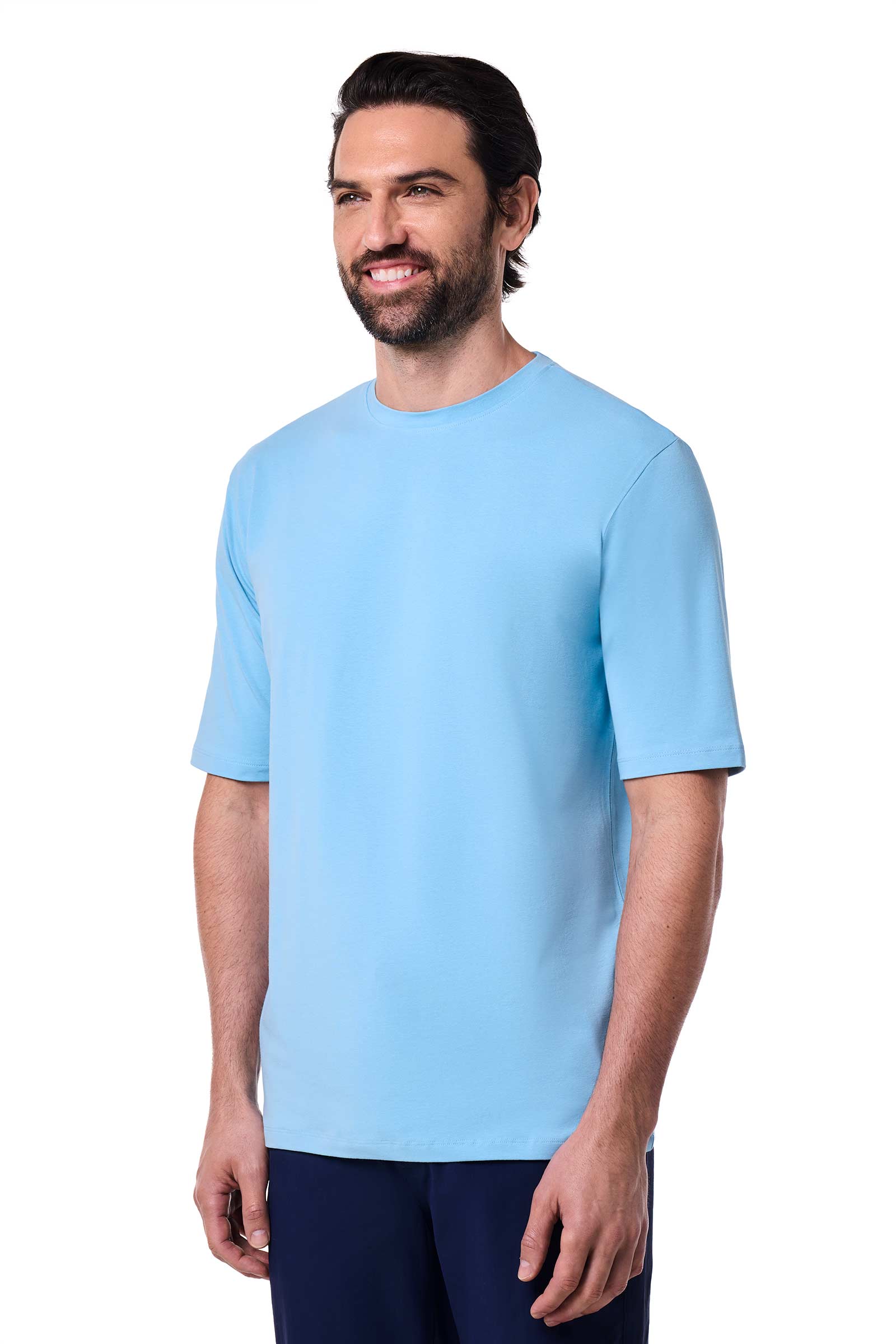 Men's Morada Everyday Short Sleeve T-Shirt | Arctic Blue - Image 3