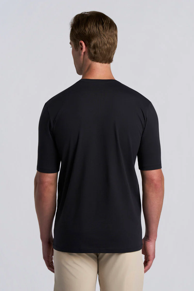 Men's Morada Everyday Short Sleeve T-Shirt Pima Sol | Black - Image 5