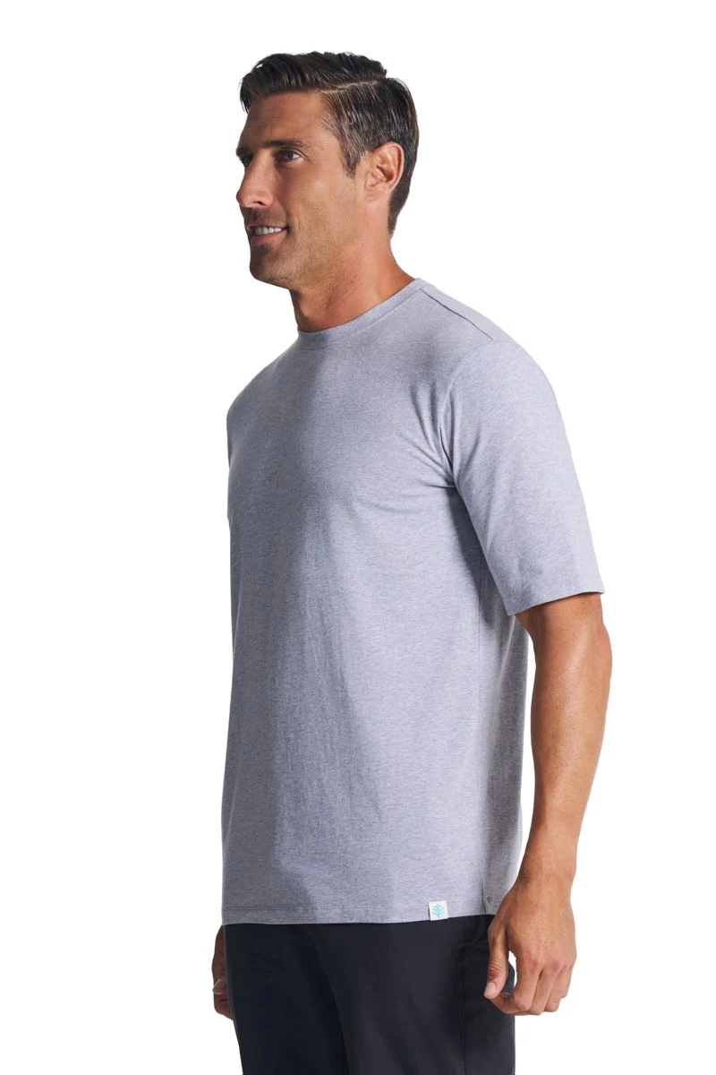 Men's Morada Everyday Short Sleeve T-Shirt | Grey Heather - Image 3