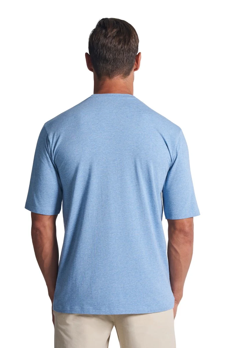 Men's Morada Everyday Short Sleeve T-Shirt | Light Blue Heather - Image 4