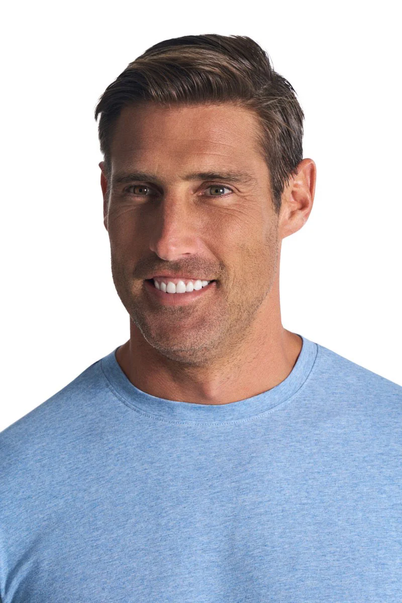 Men's Morada Everyday Short Sleeve T-Shirt | Light Blue Heather - Image 5