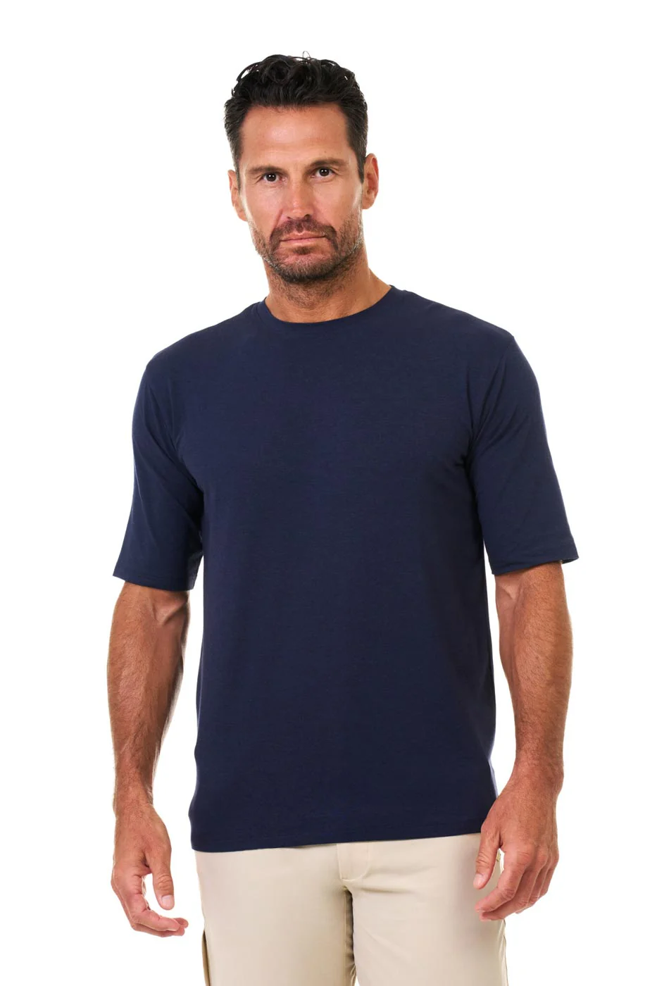Men's Morada Everyday Short Sleeve T-Shirt | Navy - Image 3