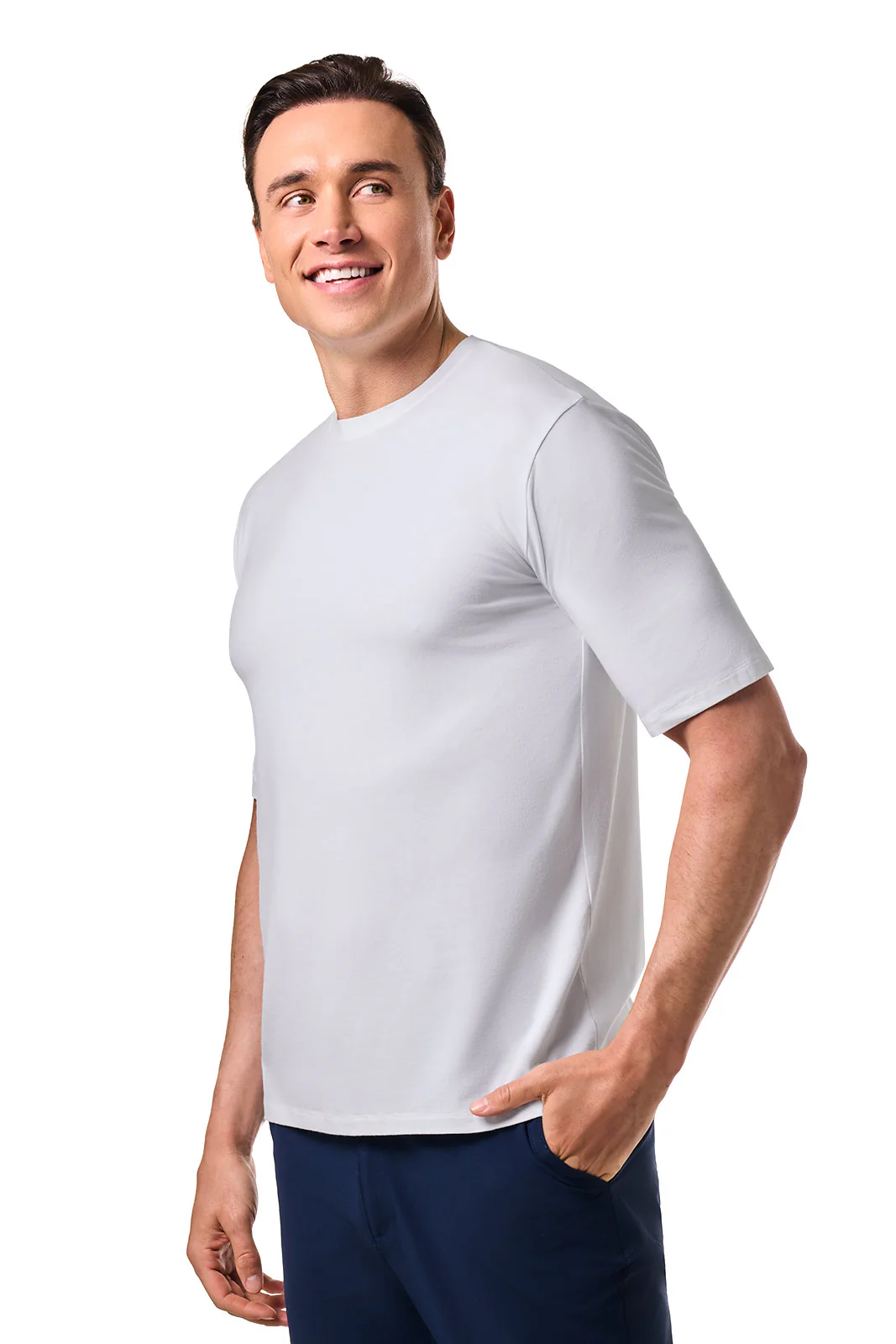 Men's Morada Everyday Short Sleeve T-Shirt | White - Image 4