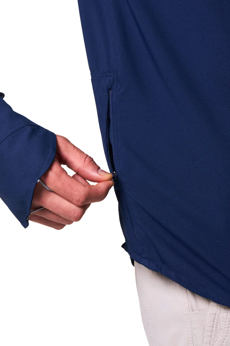 Men's Nassau Long Sleeve Fishing Shirt | Navy - Image 10