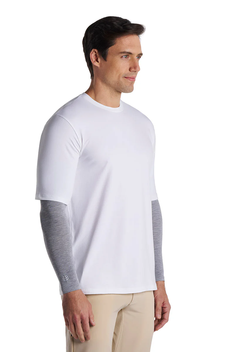 Men's Navagio Arm Sleeves | Grey Heather - Image 3