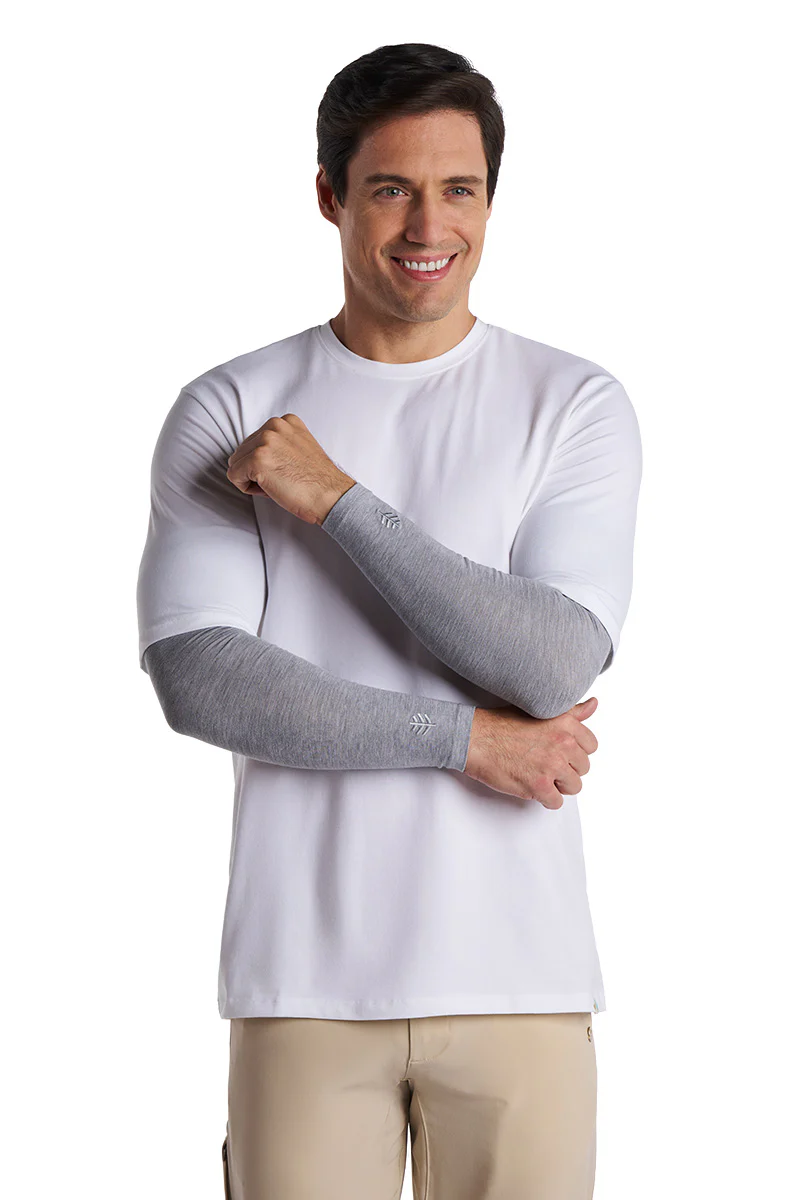 Men's Navagio Arm Sleeves | Grey Heather - Image 4