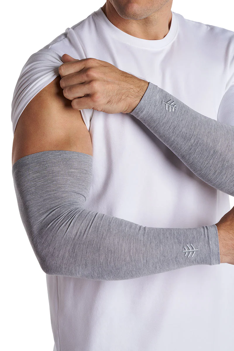 Men's Navagio Arm Sleeves | Grey Heather - Image 6