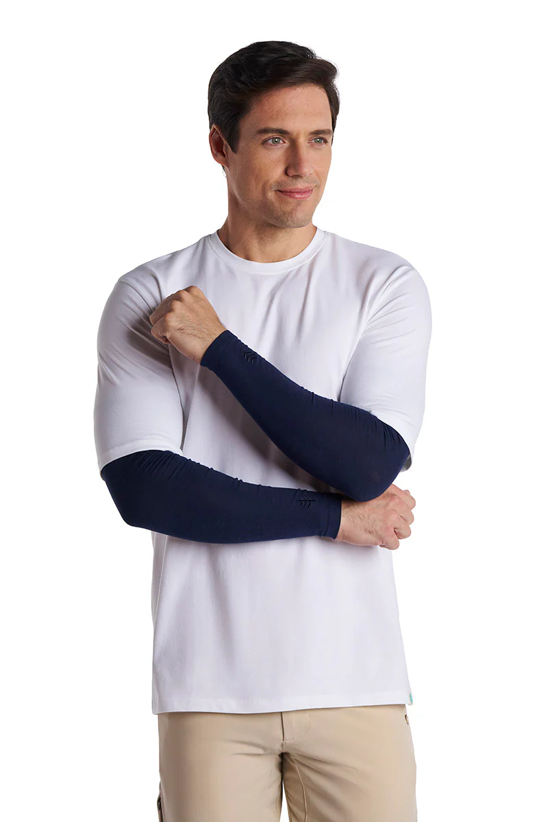 Men's Navagio Arm Sleeves | Navy - Image 4