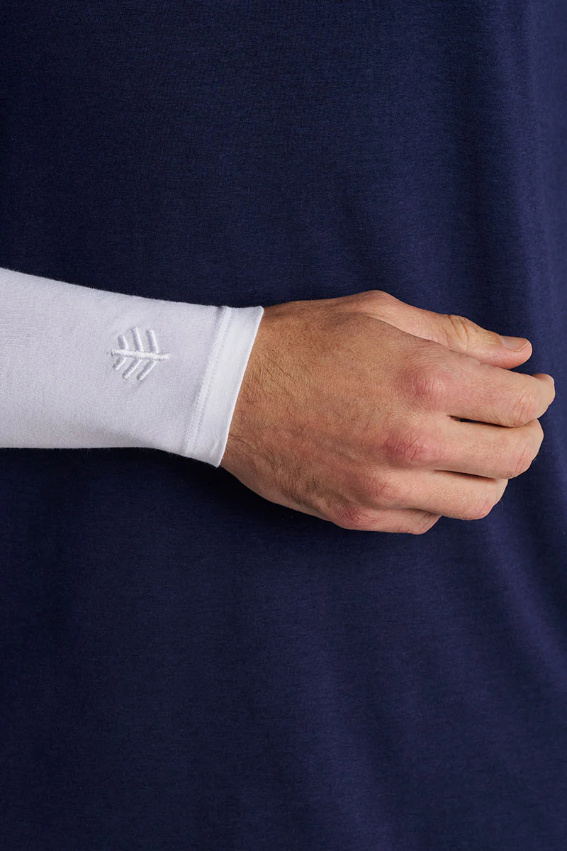 Men's Navagio Arm Sleeves | White - Image 5