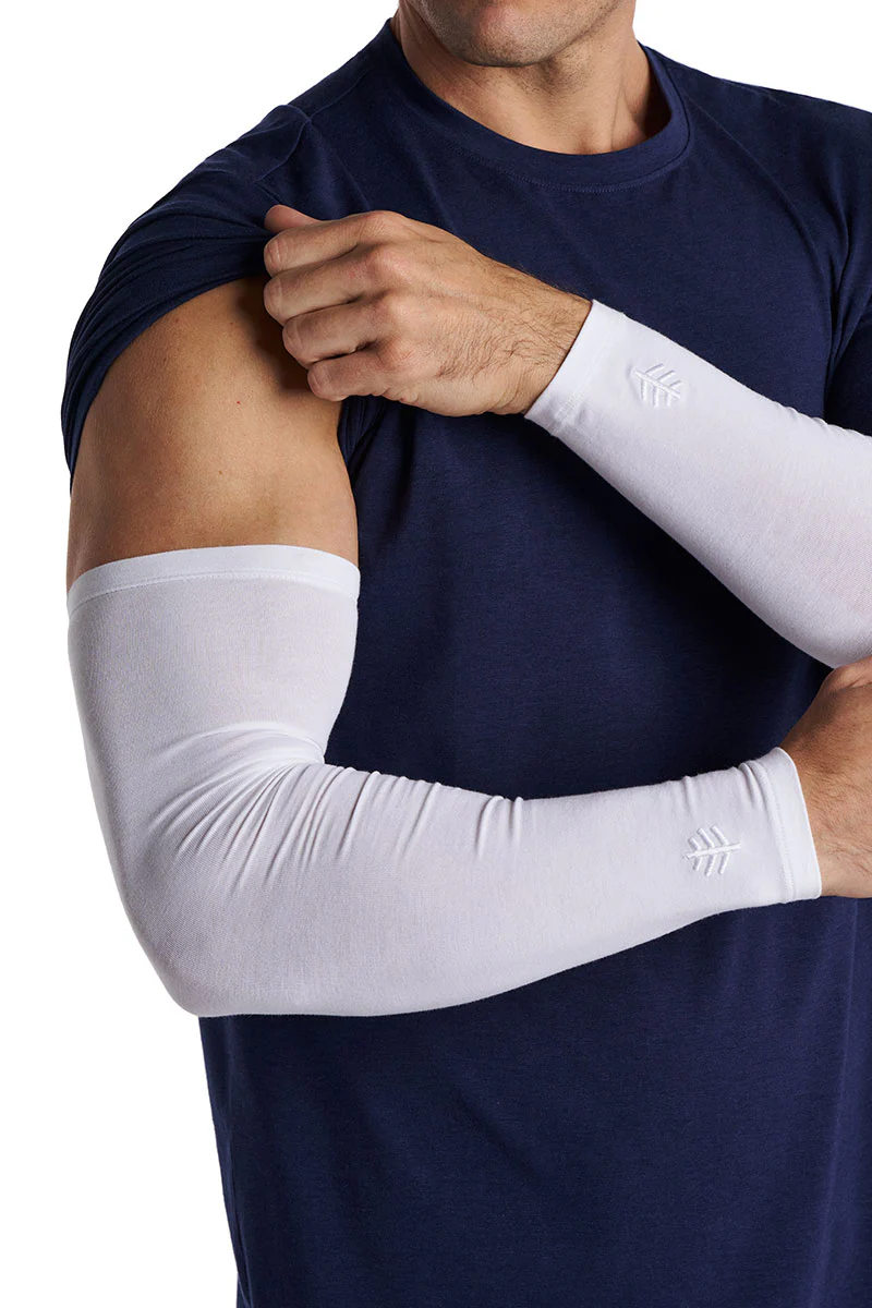 Men's Navagio Arm Sleeves | White - Image 6
