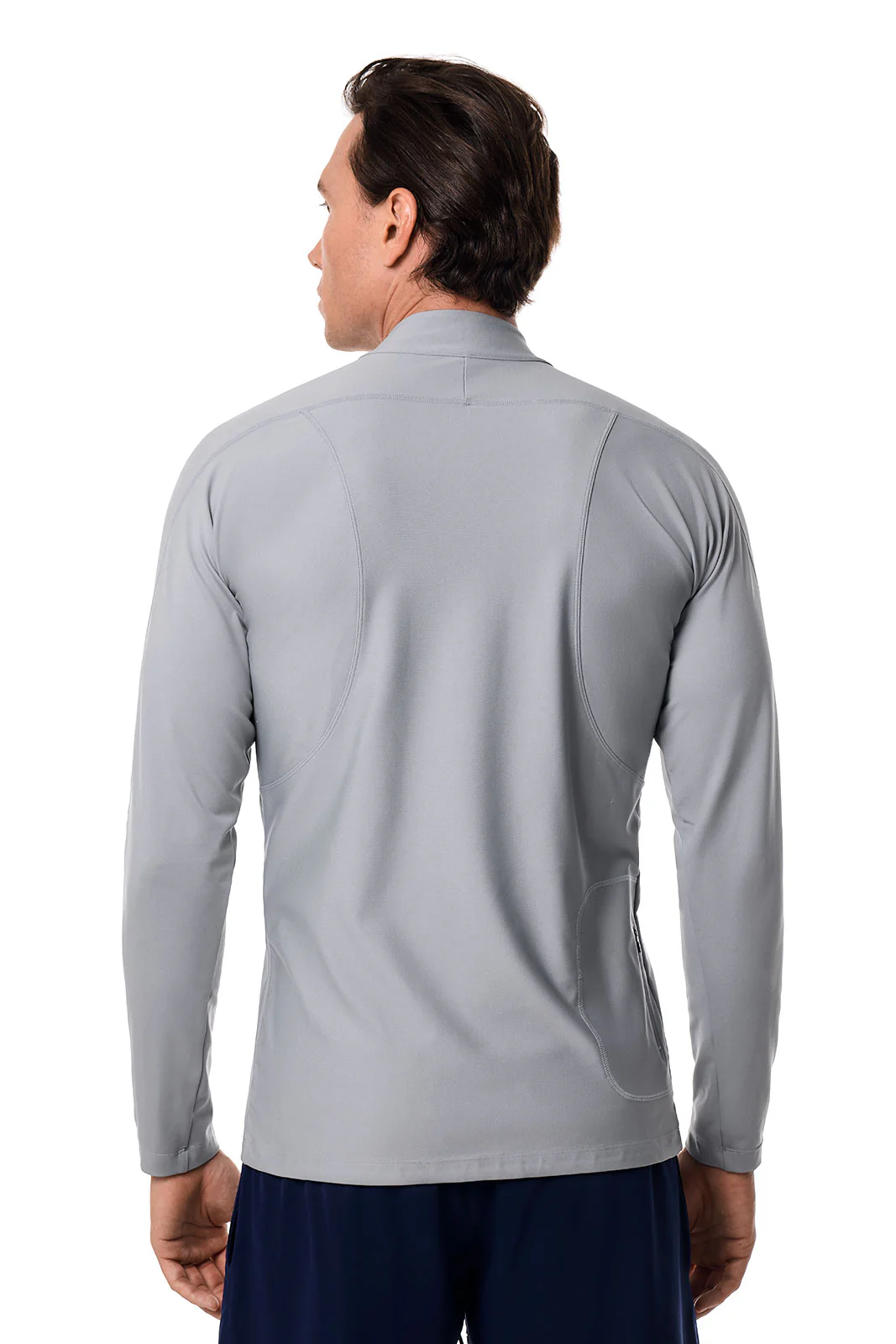 Men's Nocona Zip Rash Guard | Slate - Image 2