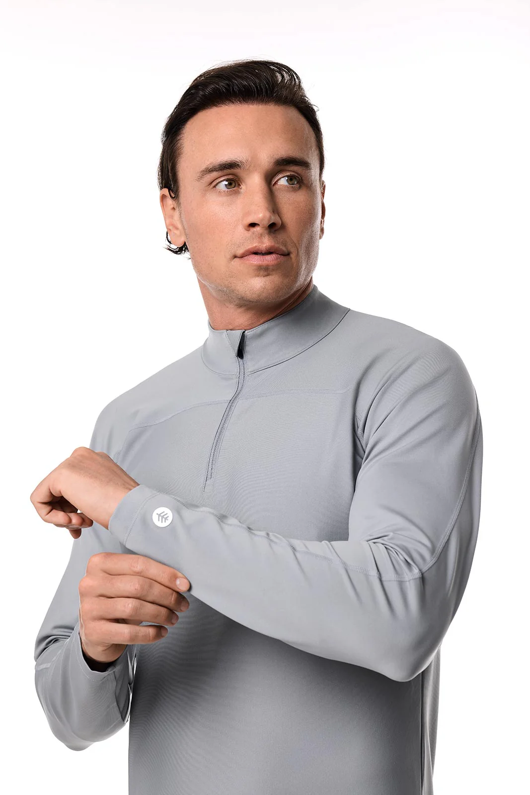 Men's Nocona Zip Rash Guard | Slate - Image 3