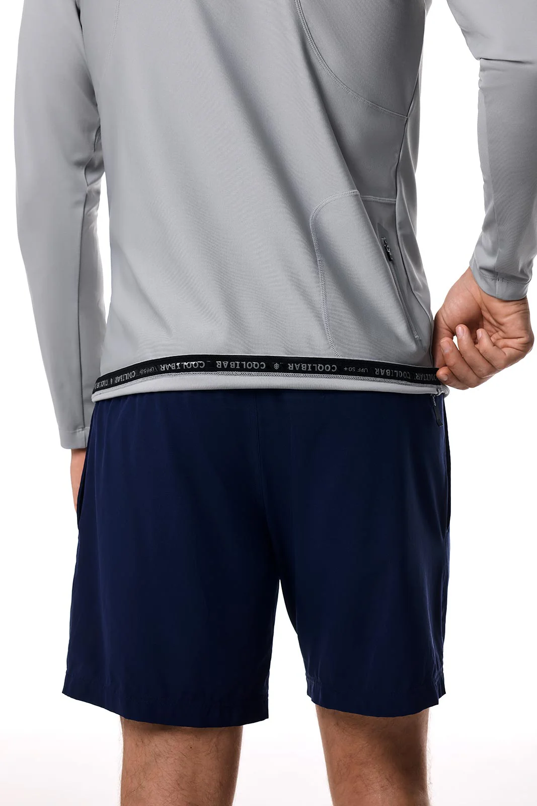 Men's Nocona Zip Rash Guard | Slate - Image 6