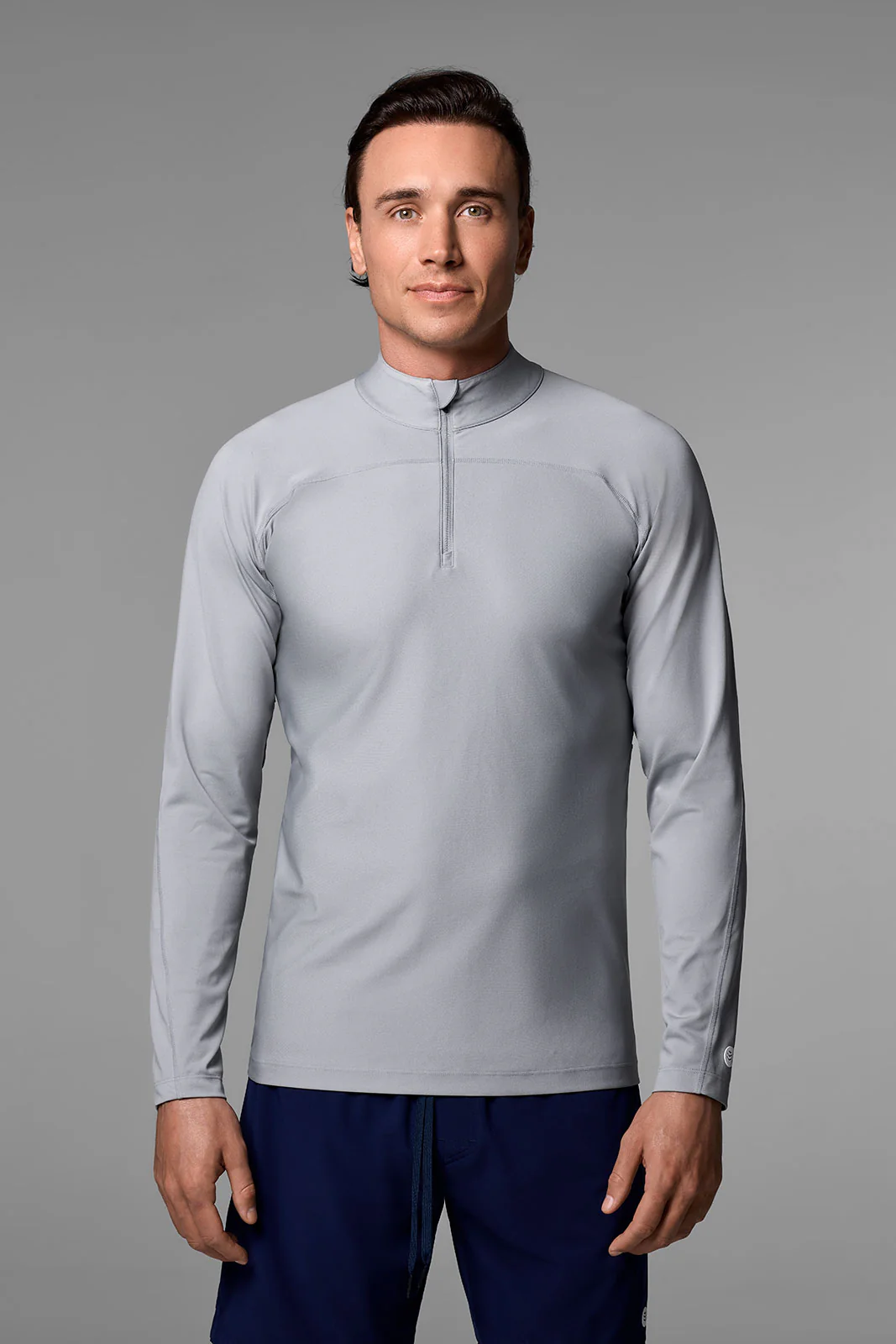 Men's Nocona Zip Rash Guard | Slate - Image 7